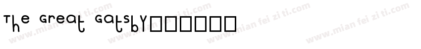The Great Gatsby字体转换